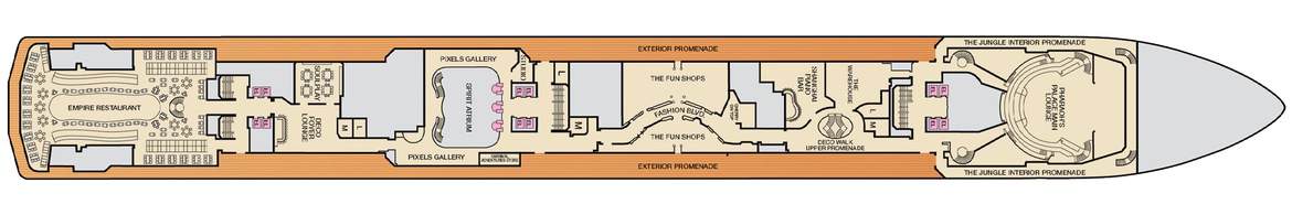 Carnival Cruise Line, Carnival Spirit Deck 3.jpg